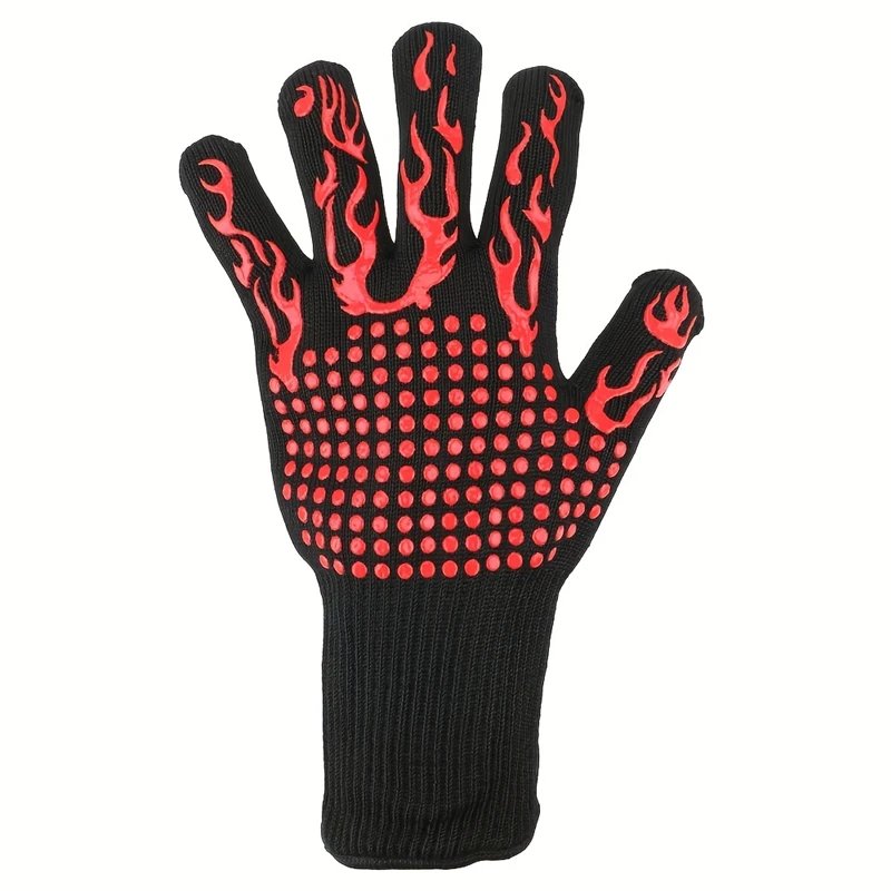 One Piece BBQ Gloves High Temperature Resistance