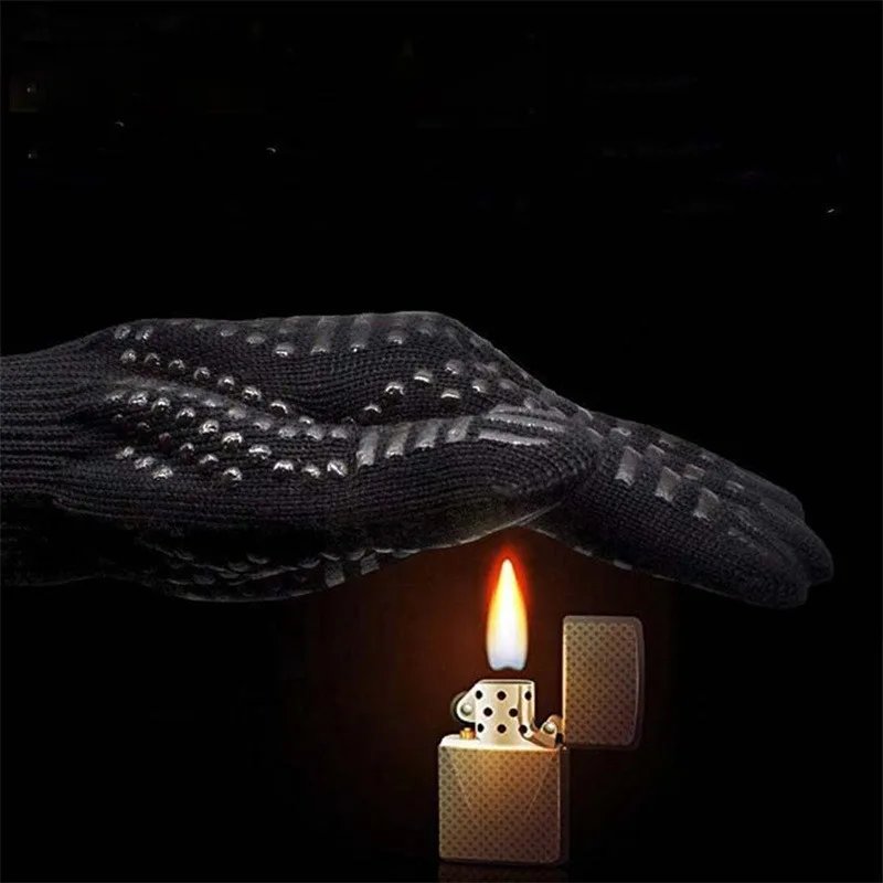 One Piece BBQ Gloves High Temperature Resistance