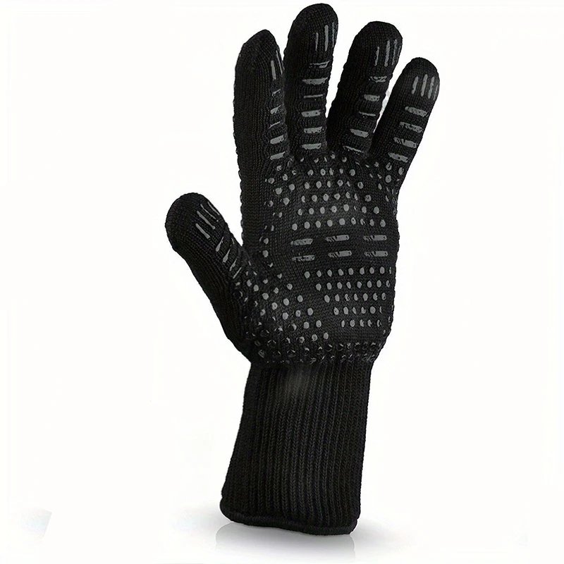 One Piece BBQ Gloves High Temperature Resistance
