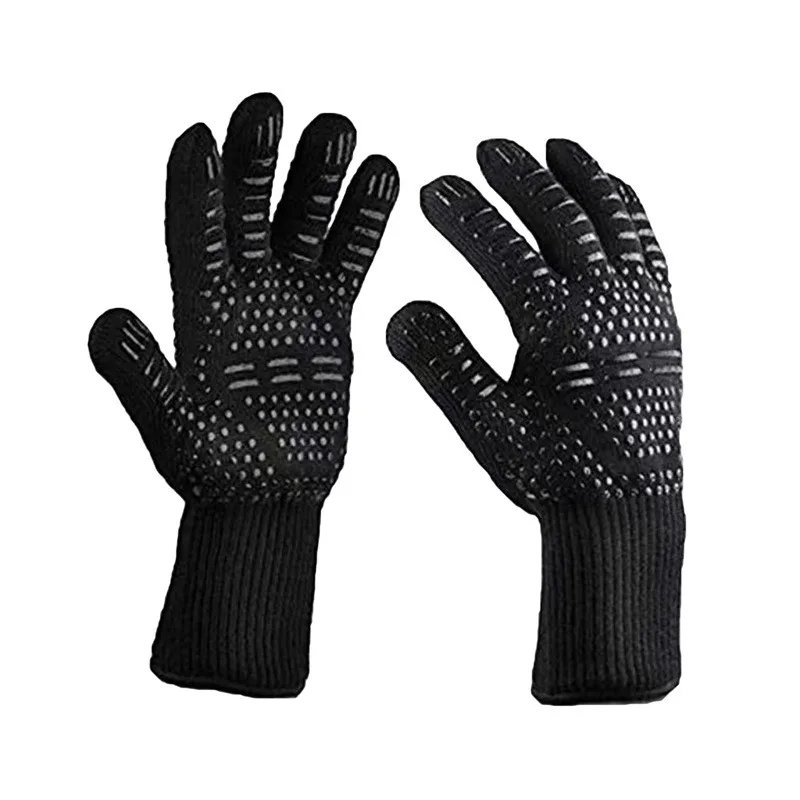 One Piece BBQ Gloves High Temperature Resistance