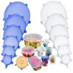 6Pcs Food Grade Silicone Preservation Cover Reusable Airtight Food Universal Dish Stretch Round Lids For Kitchen Accessories - Image 5