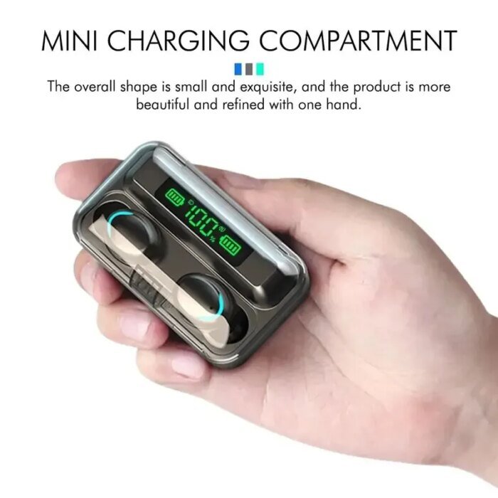 Wireless Bluetooth Headphones Tws Waterproof Earbuds Earphones Digital Display Heaset Large Capacity Charging Case - Image 6
