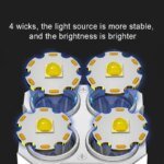 High Power Rechargeable Led Flashlight 7LED Camping Torch With Cob Side Light Lightweight Outdoor Lighting ABS Material - Image 5