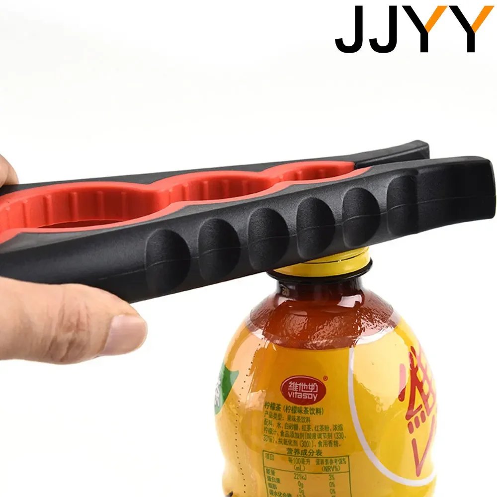 JJYY Can Opener Multifunctional Four In One Beverage Bottle Opener Cap Twister Four Position Can Opener Anti Slip Cap Twister