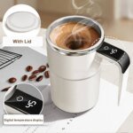 Automatic Stirring Cup Rechargeable Portable Coffee Electric Stirring Stainless Steel Mixer Rotating Magnetic Self Stirring Mugs - Image 6
