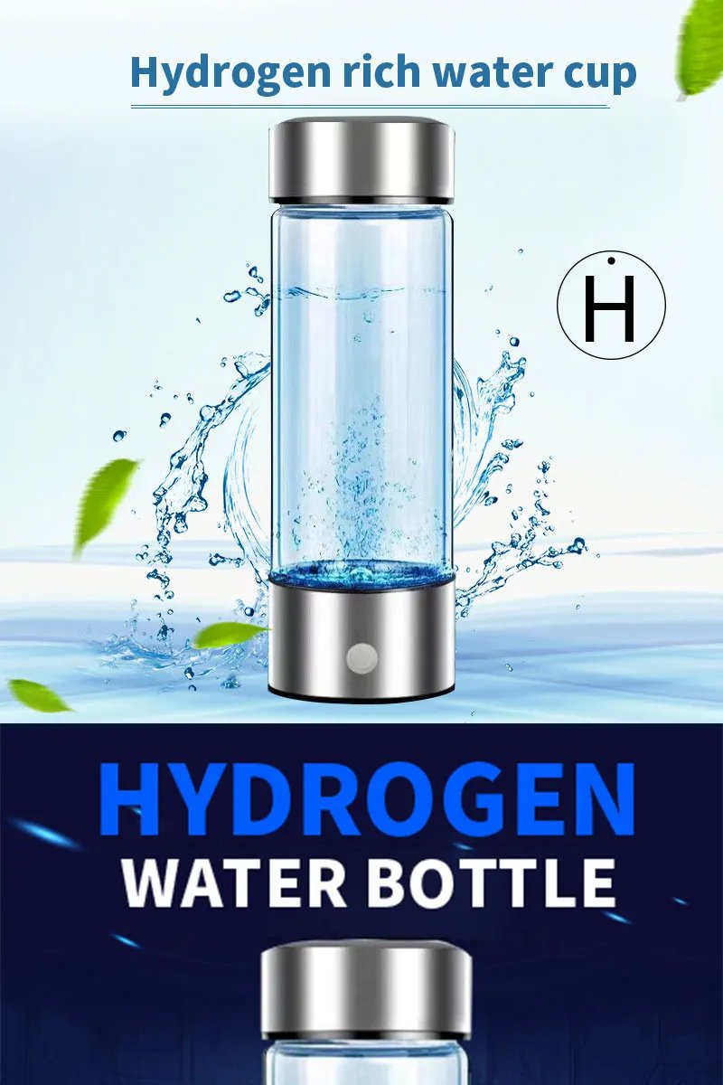 420ml Hydrogen-Rich Water Cup Electric Hydrogen Rich Water Generator Bottle Titanium Quality Filter Portable Antioxidant Lonizer