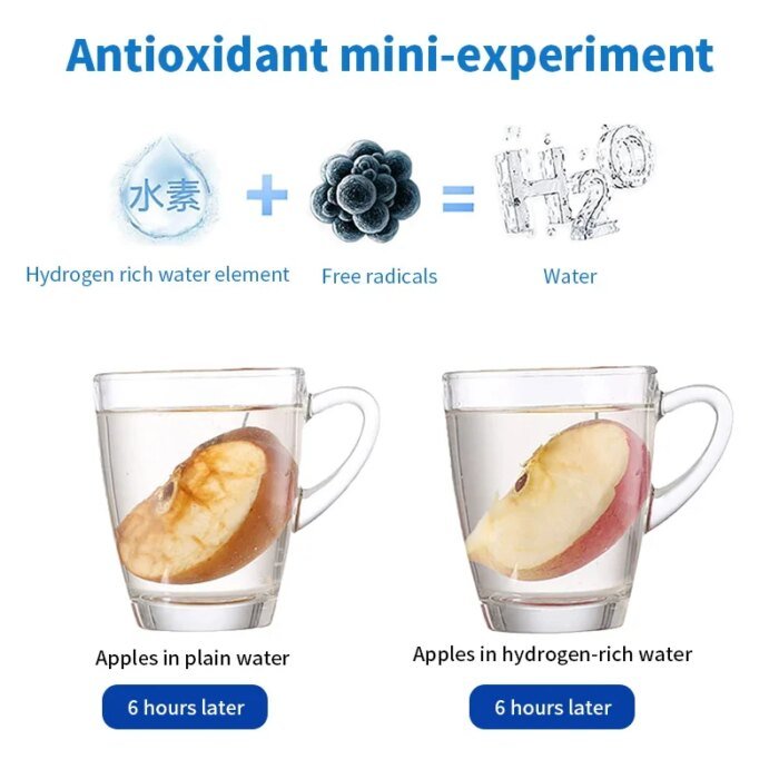 Hydrogen-Rich Water Cup Electric Hydrogen Rich Water Generator Bottle Titanium Quality Filter Portable Antioxidant Lonizer - Image 5