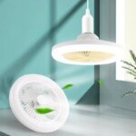 Rotatable 3in1 Ceiling Fan with Remote Control Lighting Lamp E27 Converter Base Lighting Base Bedroom Living Room Miflame - Image 4