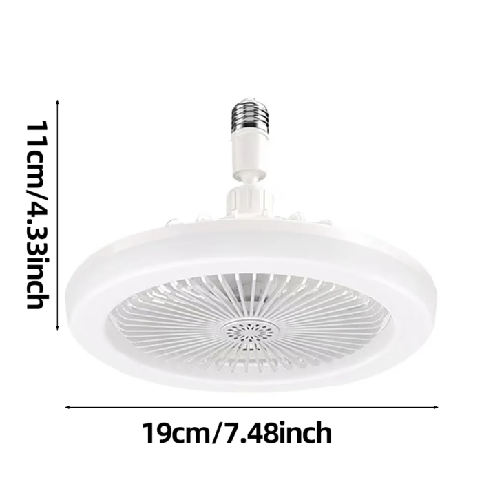 Rotatable 3in1 Ceiling Fan with Remote Control Lighting Lamp E27 Converter Base Lighting Base Bedroom Living Room Miflame - Image 6