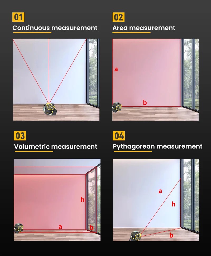 1pc Laser Tape Measure 3 In 1 Digital Tape Measure High Precision Laser Rangefinder Steel Tape Measure 1pc Laser Tape Measure 3 In 1 Digital Tape Measure High Precision Laser Rangefinder Steel Tape Measure