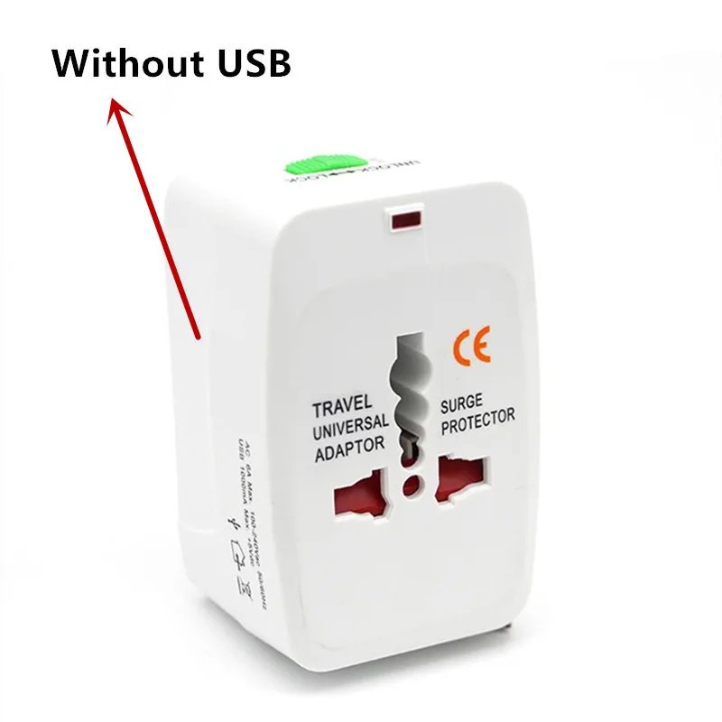 2 USB Charging Universal Travel Adapter All-in-one International World Travel AC Power Converter Plug Adaptor Socket Eu