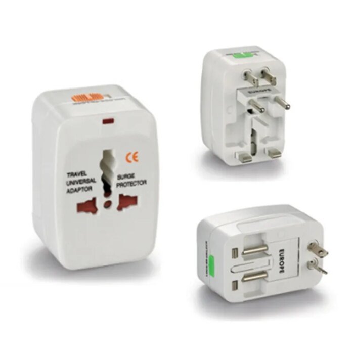 2 USB Charging Universal Travel Adapter All-in-one International World Travel AC Power Converter Plug Adaptor Socket Eu - Image 4