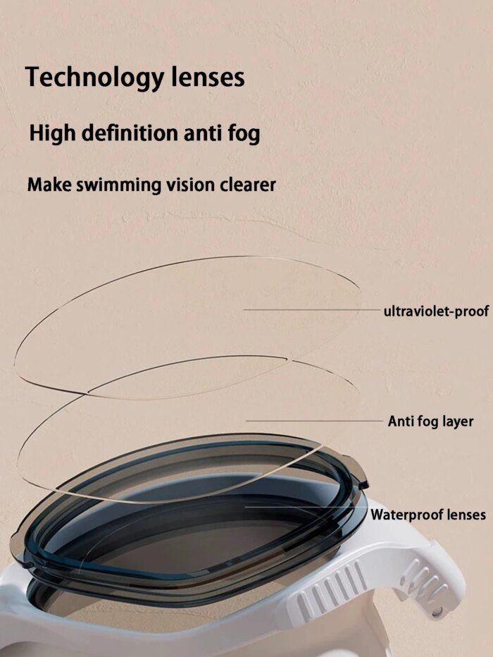Seasprint Professional Adult Anti-fog UV protection Lens Men Women Swimming Goggles Waterproof Adjustable Silicone swim Glasses - Image 3