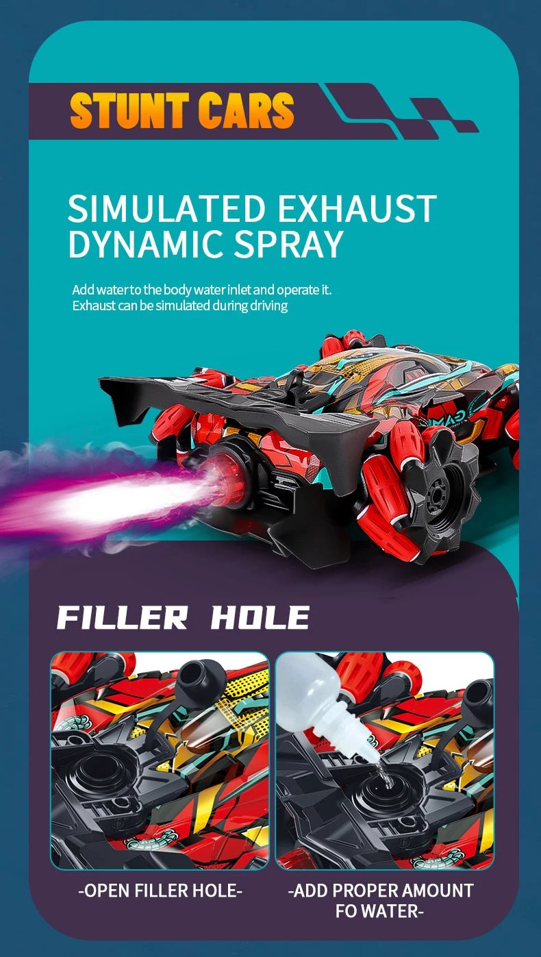 WLtoys F1 Drift RC Car With Led Lights Music 2.4G Glove Gesture Radio Remote Control Spray Stunt Car 4WD Electric Children Toys WLtoys F1 Drift RC Car With Led Lights Music 2.4G Glove Gesture Radio Remote Control Spray Stunt Car 4WD Electric Children Toys