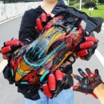 Drift RC Car With Led Lights Music 2.4G Glove Gesture Radio Remote Control Spray Stunt Car 4WD Electric Children Toys