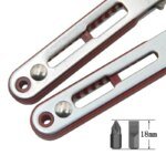 Red Elbow Bidirectional Ratchet Screwdriver Narrow Space Corner Turning Right Angle Cross Slotted Screwdriver Tool - Image 4
