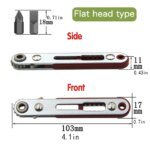 Red Elbow Bidirectional Ratchet Screwdriver Narrow Space Corner Turning Right Angle Cross Slotted Screwdriver Tool - Image 3