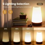 Table Lamp Bedside Lamp For Bedroom 13 Color Changing Touch Night Light RGB Remote Dimmable USB Rechargeable Portable Room Light - Image 3