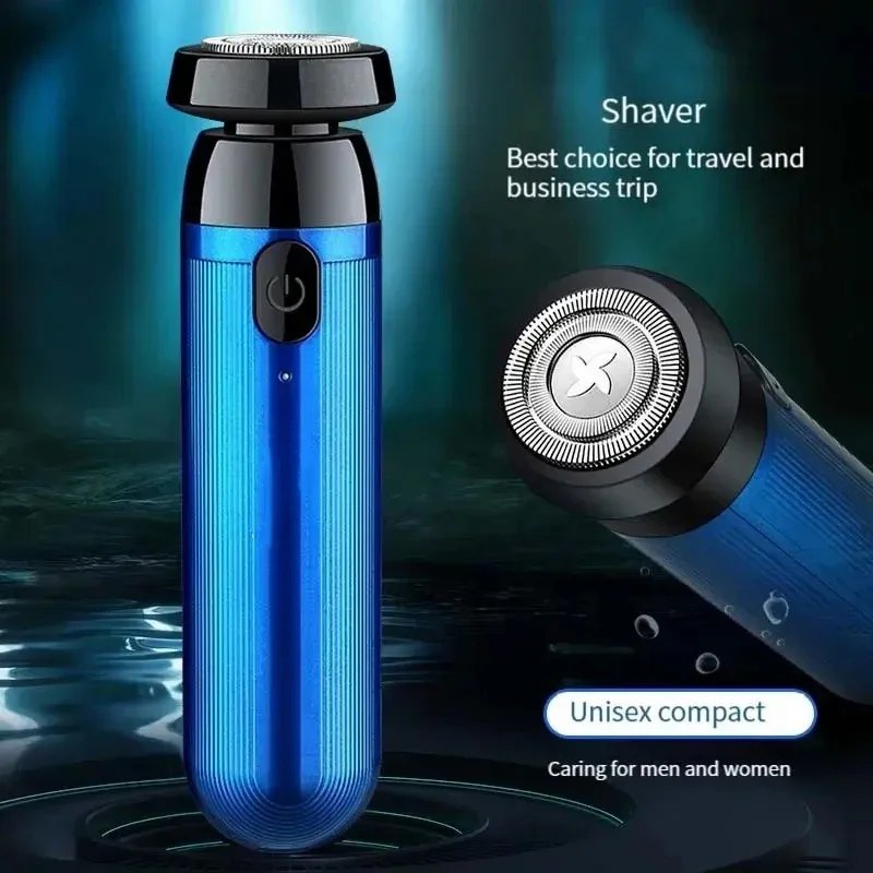 Low Frequency High-Speed Fast Mini Portable Charging Beard Electric Shaver Can be Removed in One Step Suitable for Men and Women