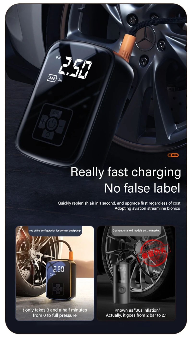 1pc Wireless Car Air Compressor Air Pump Electric Tire Inflator Pump for Motorcycle Bicycle Boat AUTO Tyre Balls Inflatable 1pc Wireless Car Air Compressor Air Pump Electric Tire Inflator Pump for Motorcycle Bicycle Boat AUTO Tyre Balls Inflatable