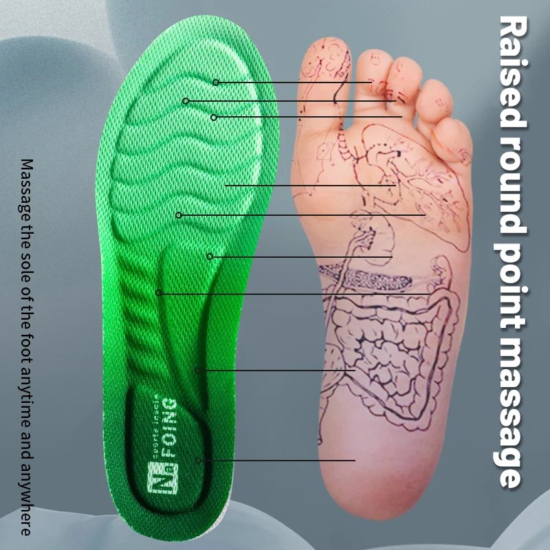 4D Orthopedic Sport Insoles Super Soft Breathable High-elasticity Shock Absorption Running Shoe Pad Anti-pain Deodorant Cushion 4D Orthopedic Sport Insoles Super Soft Breathable High-elasticity Shock Absorption Running Shoe Pad Anti-pain Deodorant Cushion