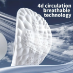 4D Orthopedic Sport Insoles Super Soft Breathable High-elasticity Shock Absorption Running Shoe Pad Anti-pain Deodorant Cushion - Image 6