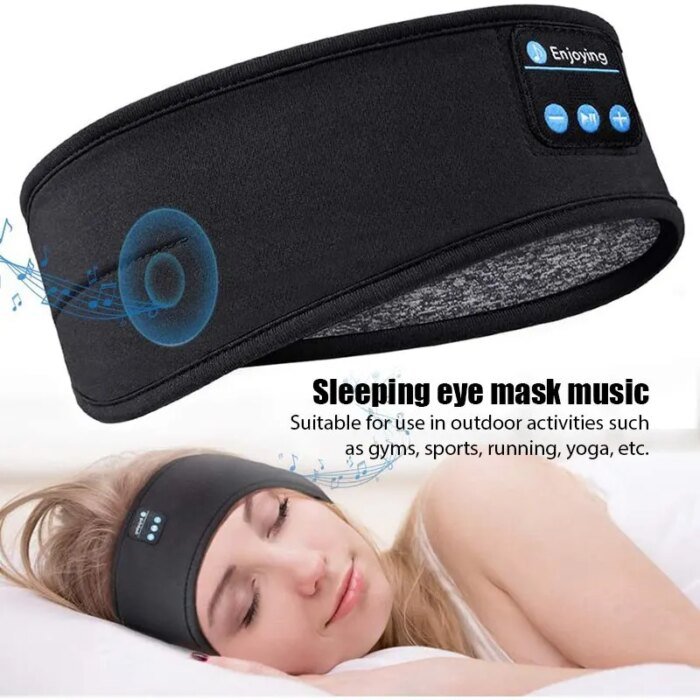 Bluetooth Earphones Sports Sleeping Headband Elastic Wireless Headphones Music Eye Mask Wireless Bluetooth Headset Headband - Image 1