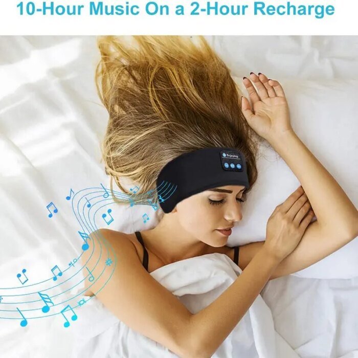 Bluetooth Earphones Sports Sleeping Headband Elastic Wireless Headphones Music Eye Mask Wireless Bluetooth Headset Headband - Image 6