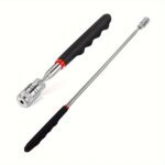 Portable Magnetic Pick Up Tool Extendable Telescopic LED Torch Magnet Rod For Repairing Shop - Image 2