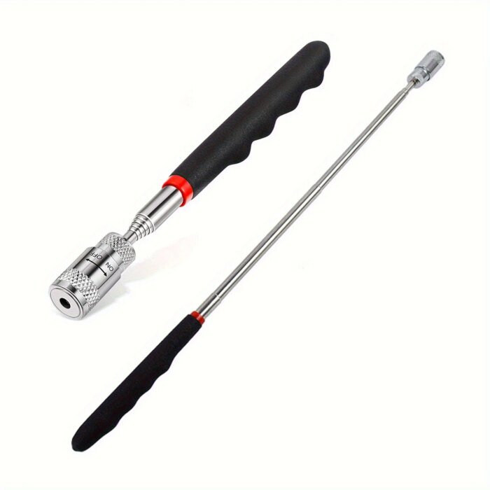 Portable Magnetic Pick Up Tool Extendable Telescopic LED Torch Magnet Rod For Repairing Shop - Image 2