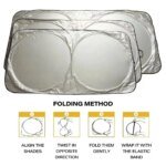 Car Window Sunshade Cover Sun Shade Windshield Visor Protector Windscreen Folding Auto UV Protection Curtain Styling Accessories - Image 4