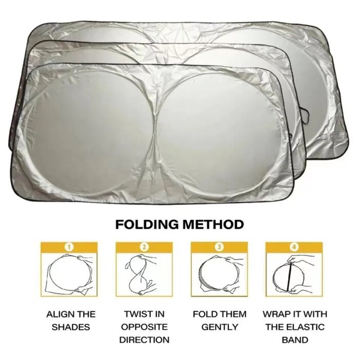 Car Window Sunshade Cover Sun Shade Windshield Visor Protector Windscreen Folding Auto UV Protection Curtain Styling Accessories - Image 4