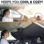 Car Window Sunshade Cover Sun Shade Windshield Visor Protector Windscreen Folding Auto UV Protection Curtain Styling Accessories - Image 5
