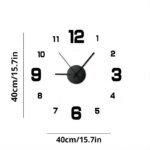 Creative Frameless DIY Wall Clock Wall Decal Home Silent Clock Living Room Office Wall Decoration - Image 6