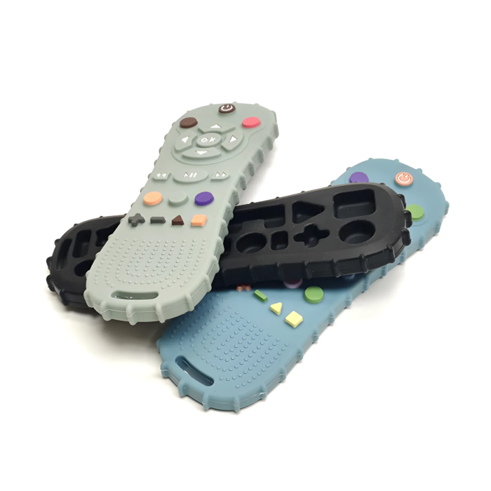Baby Remote Control Teether Silicone Baby Anti-Eating Gloves Pacifier Bracelet Teething Stick Biting Toys - Image 4