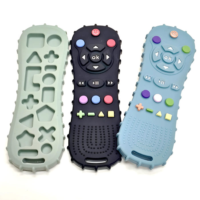 Baby Remote Control Teether Silicone Baby Anti-Eating Gloves Pacifier Bracelet Teething Stick Biting Toys - Image 2