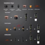 3 in 1 Electric Travel Espresso Machine Heating Water Portable Coffee Maker Compatible with Ground Coffee Small Large Capsules - Image 5