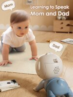 crawling doll baby toy with music, aged 0-1, learning crawling guidance and head up training - Image 3