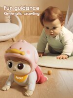crawling doll baby toy with music, aged 0-1, learning crawling guidance and head up training - Image 2