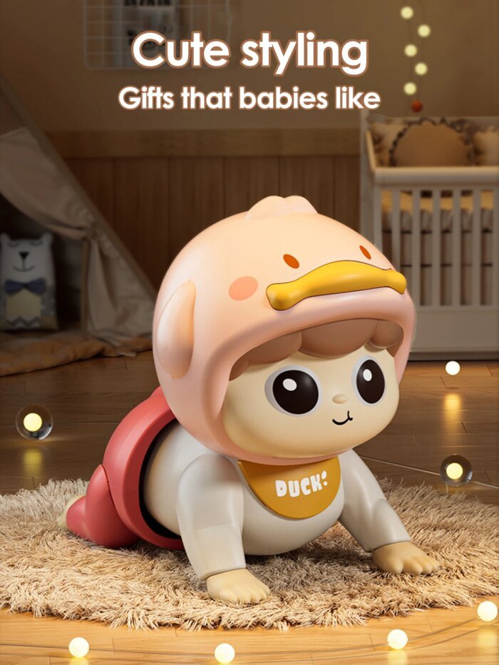 crawling doll baby toy with music, aged 0-1, learning crawling guidance and head up training - Image 6
