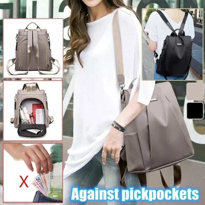 Lightweight Waterproof Large Capacity Detachable Shoulder Strap Multi Functional Women's Backpack - Image 6