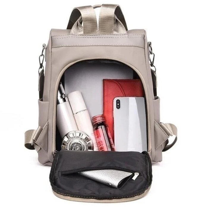 Lightweight Waterproof Large Capacity Detachable Shoulder Strap Multi Functional Women's Backpack - Image 3