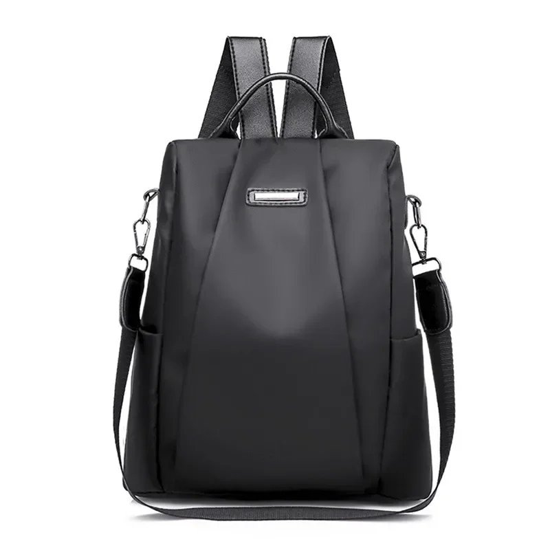 New Fashion Nylon Solid Color Lightweight Waterproof Large Capacity Detachable Shoulder Strap Multi Functional Women's Backpack