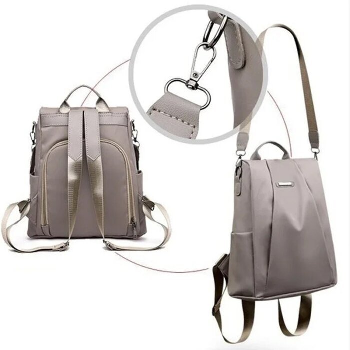 Lightweight Waterproof Large Capacity Detachable Shoulder Strap Multi Functional Women's Backpack - Image 4