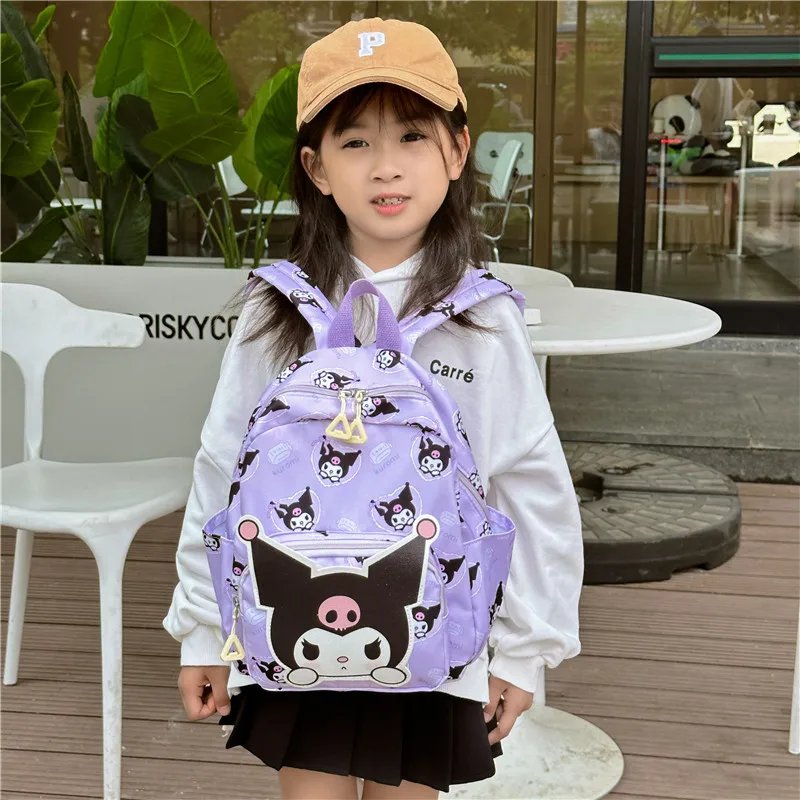 Anime Cartoon Kuromi Melody Cinnamoroll Backpack Boys Girls Cartoon Hello Kitty Kawaii Canvas Fashion Children's Schoolbag Anime Cartoon Kuromi Melody Cinnamoroll Backpack Boys Girls Cartoon Hello Kitty Kawaii Canvas Fashion Children's Schoolbag