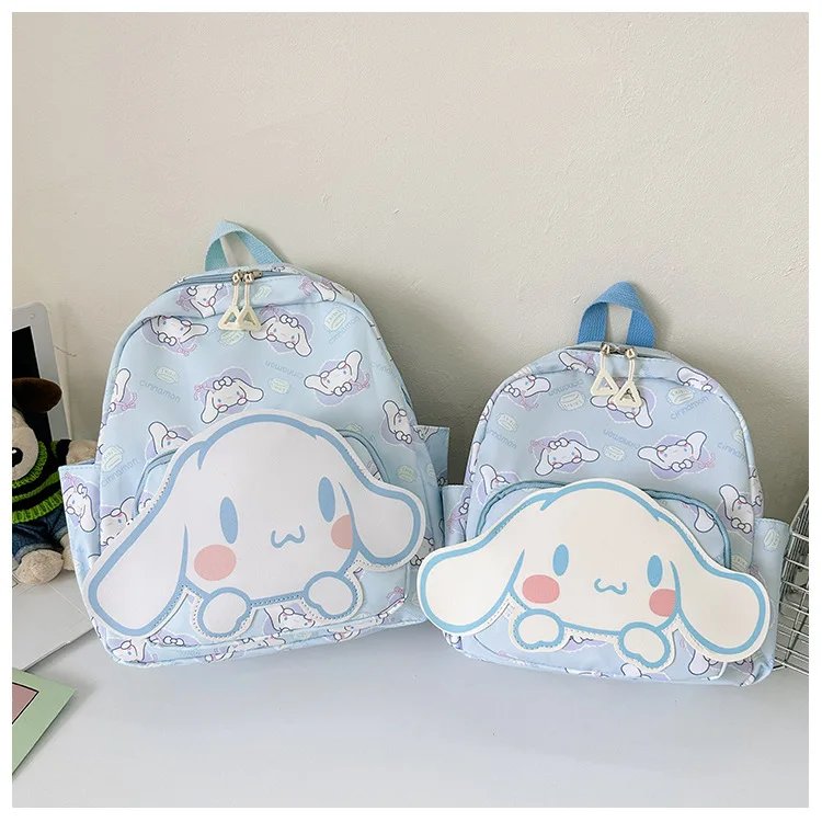 Anime Cartoon Kuromi Melody Cinnamoroll Backpack Boys Girls Cartoon Hello Kitty Kawaii Canvas Fashion Children's Schoolbag Anime Cartoon Kuromi Melody Cinnamoroll Backpack Boys Girls Cartoon Hello Kitty Kawaii Canvas Fashion Children's Schoolbag