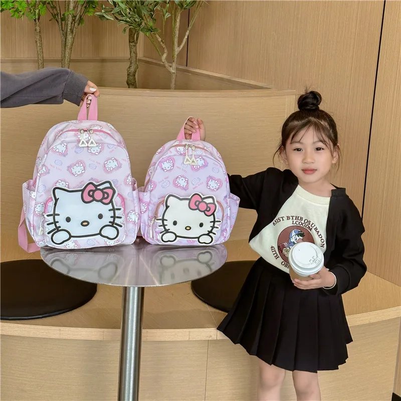 Anime Cartoon Kuromi Melody Cinnamoroll Backpack Boys Girls Cartoon Hello Kitty Kawaii Canvas Fashion Children's Schoolbag Anime Cartoon Kuromi Melody Cinnamoroll Backpack Boys Girls Cartoon Hello Kitty Kawaii Canvas Fashion Children's Schoolbag