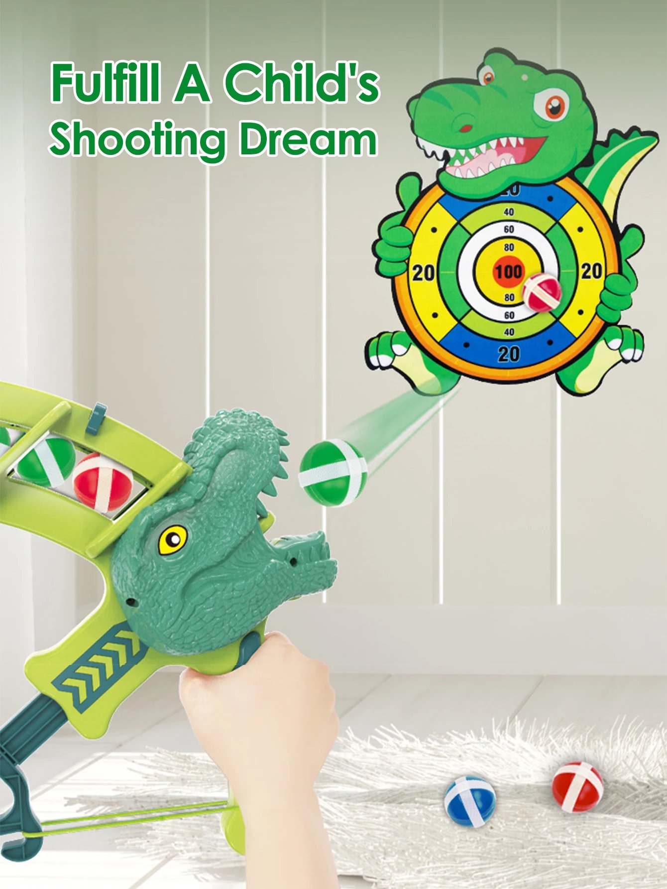 Montessori Throw Sport Slingshot Target Sticky Ball Dartboard Basketball Board Games Educational Children's outdoor Game toy