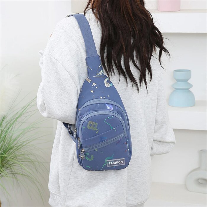 Chest Bag Crossbody Small Sling Backpack Sling Bag for Women, Chest Bag Daypack Crossbody for Travel Sport Crossbody Backpack - Image 2