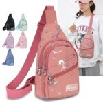 Chest Bag Crossbody Small Sling Backpack Sling Bag for Women, Chest Bag Daypack Crossbody for Travel Sport Crossbody Backpack